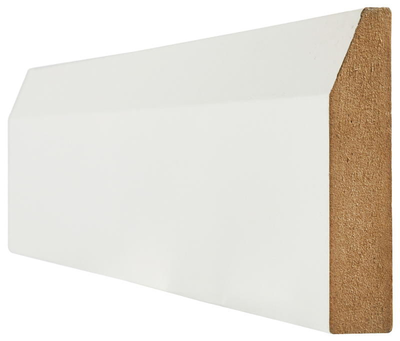 Chamfer White Primed Skirting (4 x 3m pack)